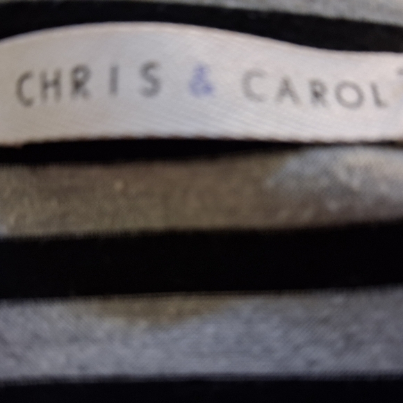 Chris & Carol Jersey Dress With Black and Gray Stripes - Picture 5 of 5
